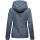 Marikoo Erdbeere Designer Damen Winter leicht gefüttert mit Kapuze B659 Dusty Blue Größe XS - Gr. 34