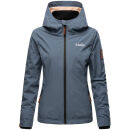 Marikoo Erdbeere Designer Damen Winter leicht gefüttert mit Kapuze B659 Dusty Blue Größe XXL - Gr. 44