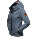 Marikoo Erdbeere Designer Damen Winter leicht gefüttert mit Kapuze B659 Dusty Blue Größe XXL - Gr. 44