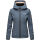 Marikoo Erdbeere Designer Damen Winter leicht gefüttert mit Kapuze B659 Dusty Blue Größe XXL - Gr. 44