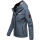 Marikoo Erdbeere Designer Damen Winter leicht gefüttert mit Kapuze B659 Dusty Blue Größe XXL - Gr. 44