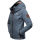 Marikoo Erdbeere Designer Damen Winter leicht gefüttert mit Kapuze B659 Dusty Blue Größe XXL - Gr. 44