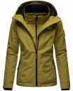 Marikoo Erdbeere Designer Damen Winter leicht gefüttert mit Kapuze B659 Grün Größe S - Gr. 36