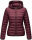 Navahoo Neevia Damen Stepp Jacke Übergangsjacke Steppjacke mit Kapuze B859 Weinrot-Gr.M