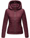 Marikoo Löwenbaby leichte Damen Steppjacke B839 Weinrot Größe S - Gr. 36