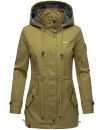Marikoo Nyokoo leichte Damen Übergangs Jacke mit Kapuze B690 Grün Größe L - Gr. 40