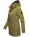 Marikoo Nyokoo leichte Damen Übergangs Jacke mit Kapuze B690 Grün Größe L - Gr. 40