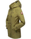 Marikoo Nyokoo leichte Damen Übergangs Jacke mit Kapuze B690 Grün Größe L - Gr. 40