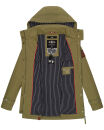 Marikoo Nyokoo leichte Damen Übergangs Jacke mit Kapuze B690 Grün Größe L - Gr. 40