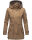 Marikoo Nyokoo leichte Damen Übergangs Jacke mit Kapuze B690 Taupe Größe XL - Gr. 42