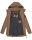 Marikoo Nyokoo leichte Damen Übergangs Jacke mit Kapuze B690 Taupe Größe XL - Gr. 42