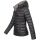 Marikoo Lucy Damen Steppjacke Übergangsjacke B651 Schwarz Größe XXXL - Gr. 46