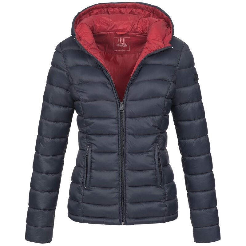 Marikoo Lucy Damen Steppjacke Übergangsjacke B651 Navy Größe XXXL - Gr. 46