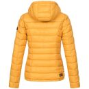 Marikoo Lucy Damen Steppjacke Übergangsjacke B651 Gelb Größe XXXL - Gr. 46