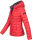 Marikoo Lucy Damen Steppjacke Übergangsjacke B651 Rot Größe XXXL - Gr. 46