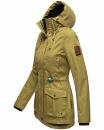 Marikoo Babetaa Damen Übergangs Jacke wasserabweisend Parka B861 Moosgrün-Gr.S