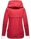 Navahoo Wekoo Damen Übergangs Jacke mit Kapuze B692 Rot Muster Größe M - Gr. 38