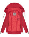 Navahoo Wekoo Damen Übergangs Jacke mit Kapuze B692 Rot Muster Größe M - Gr. 38