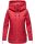 Navahoo Wekoo Damen Übergangs Jacke mit Kapuze B692 Rot Muster Größe M - Gr. 38