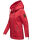 Navahoo Wekoo Damen Übergangs Jacke mit Kapuze B692 Rot Muster Größe M - Gr. 38