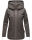 Navahoo Wekoo Damen Übergangs Jacke mit Kapuze B692 Anthrazit Muster Größe S - Gr. 36
