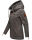 Navahoo Wekoo Damen Übergangs Jacke mit Kapuze B692 Anthrazit Muster Größe S - Gr. 36