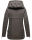 Navahoo Wekoo Damen Übergangs Jacke mit Kapuze B692 Anthrazit Muster Größe S - Gr. 36
