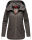 Navahoo Wekoo Damen Übergangs Jacke mit Kapuze B692 Anthrazit Muster Größe XXL - Gr. 44