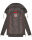 Navahoo Wekoo Damen Übergangs Jacke mit Kapuze B692 Anthrazit Muster Größe XXL - Gr. 44