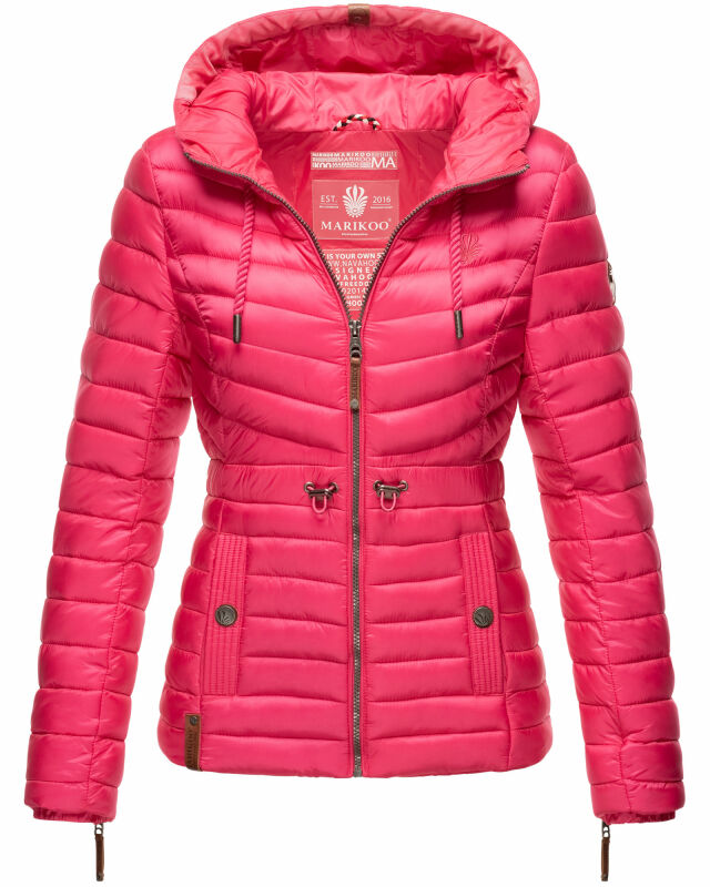 Marikoo Aniyaa Damen Jacke Steppjacke Übergangsjacke gesteppt B867 Pink-Gr.XL