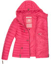 Marikoo Aniyaa Damen Jacke Steppjacke Übergangsjacke gesteppt B867 Pink-Gr.XXL