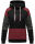 Navahoo Babykaetzchen Damen Kapuzenpullover Colorblock Hoodie B910 Schwarz-Gr.XL
