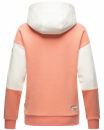 Navahoo Babykaetzchen Damen Kapuzenpullover Colorblock Hoodie B910 Apricot-Gr.XS