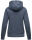 Navahoo Liebesmäuschen Damen Kapuzenpullover Raglanärmel Hoodie B911 Blau-Mel-Gr.M