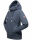 Navahoo Liebesmäuschen Damen Kapuzenpullover Raglanärmel Hoodie B911 Blau-Mel-Gr.M