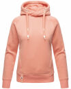 Navahoo Liebesmäuschen Damen Kapuzenpullover Raglanärmel Hoodie B911 Apricot-Gr.XS