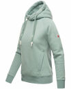 Navahoo Liebesmäuschen Damen Kapuzenpullover Raglanärmel Hoodie B911 Mint-Mel-Gr.S