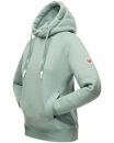 Navahoo Liebesmäuschen Damen Kapuzenpullover Raglanärmel Hoodie B911 Mint-Mel-Gr.S