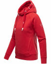 Navahoo Liebesmäuschen Damen Kapuzenpullover Raglanärmel Hoodie B911 Rot-Gr.S