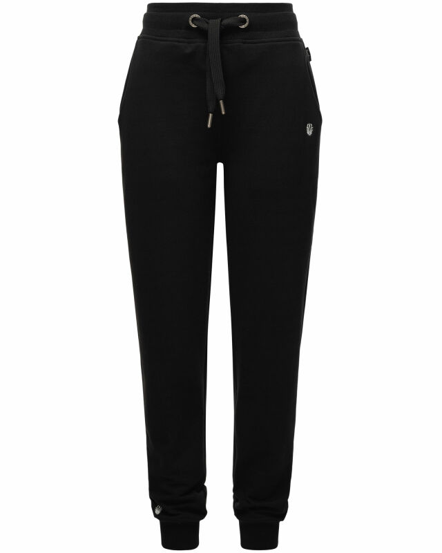 Navahoo Schmusekaetzchen Damen Fitness Jogger Jogginghose Freizeithose B912 Schwarz-Gr.XS