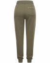 Navahoo Schmusekaetzchen Damen Fitness Jogger Jogginghose Freizeithose B912 Oliv-Mel-Gr.XL