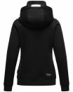 Marikoo Chihiroo Damen Hoodie mit Stehkragen Kapuzenpullover B913 Schwarz-Gr.XS