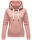 Marikoo Chihiroo Damen Hoodie mit Stehkragen Kapuzenpullover B913 P.-Rosa-Gr.M