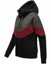 Navahoo Honigperle Damen Blocking Color Hoodie Kapuzenpullover B914 Schwarz Größe M - Gr. 38