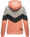 Navahoo Honigperle Damen Blocking Color Hoodie Kapuzenpullover B914 Apricot Größe S - Gr. 36