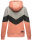 Navahoo Honigperle Damen Blocking Color Hoodie Kapuzenpullover B914 Apricot Größe S - Gr. 36