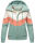 Navahoo Honigperle Damen Blocking Color Hoodie Kapuzenpullover B914 Dusty Mint Melange  Größe M - Gr. 38