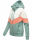 Navahoo Honigperle Damen Blocking Color Hoodie Kapuzenpullover B914 Dusty Mint Melange  Größe M - Gr. 38