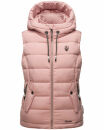 Marikoo Taisaa Damen Stepp Weste Übergangsjacke mit Stehkragen B866 Powder-Rose-Gr.XS