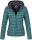 Marikoo Lucy Damen Steppjacke Übergangsjacke B651 Ocean Green Größe XXXL - Gr. 46